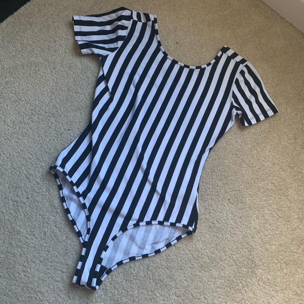 Forever 21 striped bodysuit